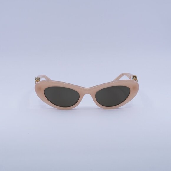Loewe LW40156U 72E Sunglasses Shiny Pink Cat Eye Frame, Brown Lenses main image 6